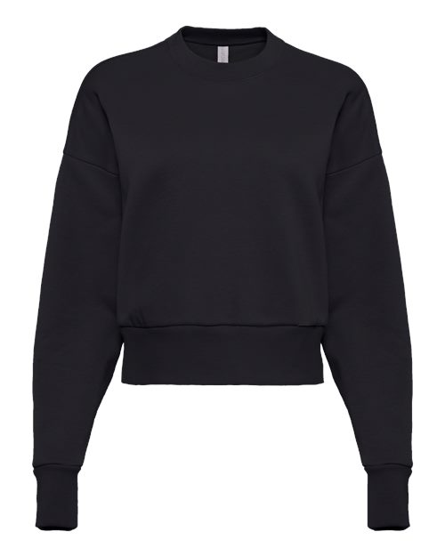 Load image into Gallery viewer, Women's Heavyweight Crewneck Sweatshirt - Black