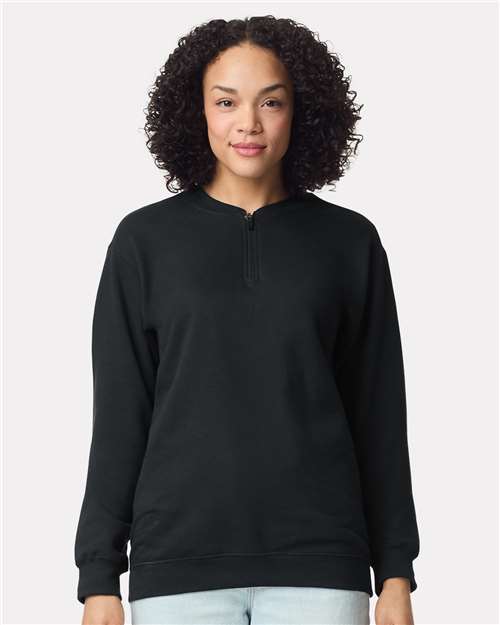 Load image into Gallery viewer, Unisex Softstyle® Midweight 1/4 Zip Sweatshirt — product photo 1