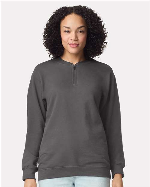 Load image into Gallery viewer, Unisex Softstyle® Midweight 1/4 Zip Sweatshirt — product photo 2