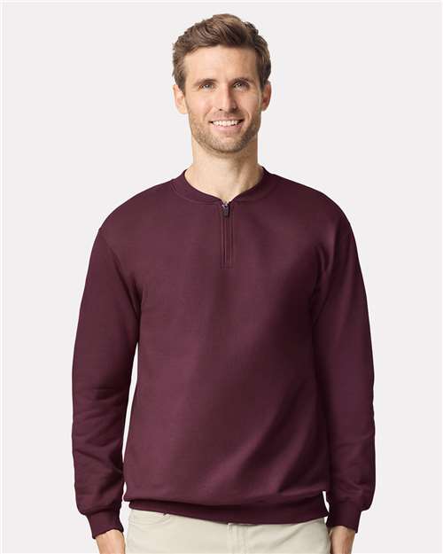 Load image into Gallery viewer, Unisex Softstyle® Midweight 1/4 Zip Sweatshirt — product photo 3