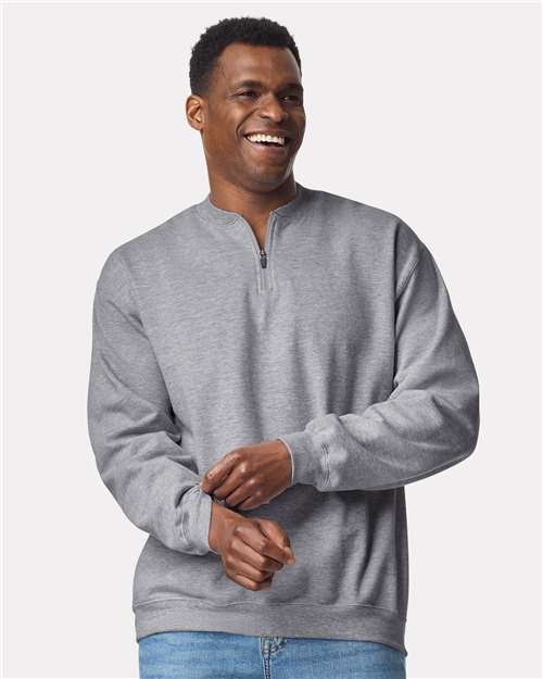 Load image into Gallery viewer, Unisex Softstyle® Midweight 1/4 Zip Sweatshirt — product photo 9