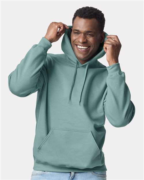 Load image into Gallery viewer, Unisex Softstyle® Midweight Hooded Sweatshirt — product photo 1