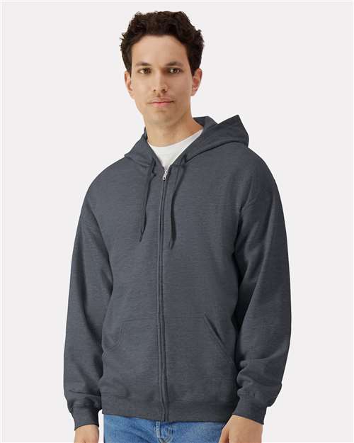 Load image into Gallery viewer, Unisex Softstyle® Full-Zip Hooded Sweatshirt — product photo 2