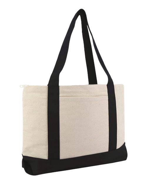 Load image into Gallery viewer, Liberty Bags 8862 Large Zippered Cotton Canvas Tote