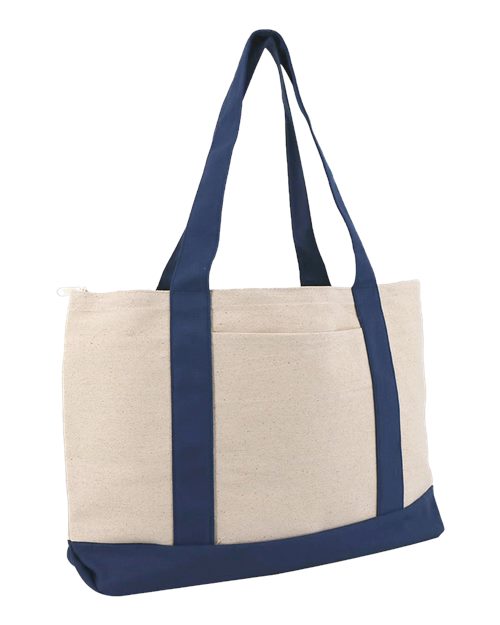 Load image into Gallery viewer, Liberty Bags 8862 Large Zippered Cotton Canvas Tote