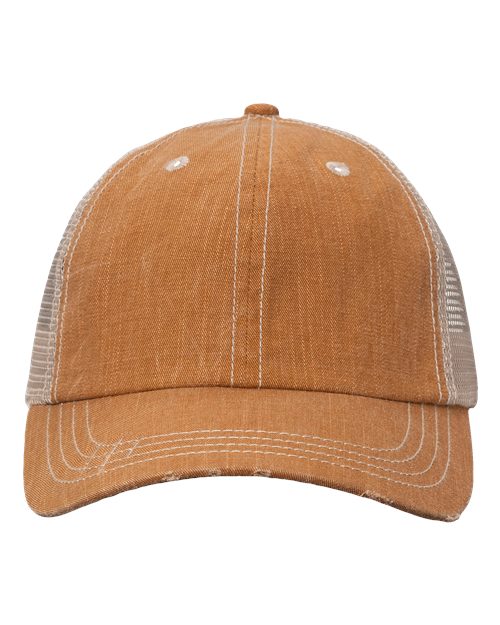 Load image into Gallery viewer, Valucap VC990 Contrast Stitch Cap - Golden Brown/ Khaki