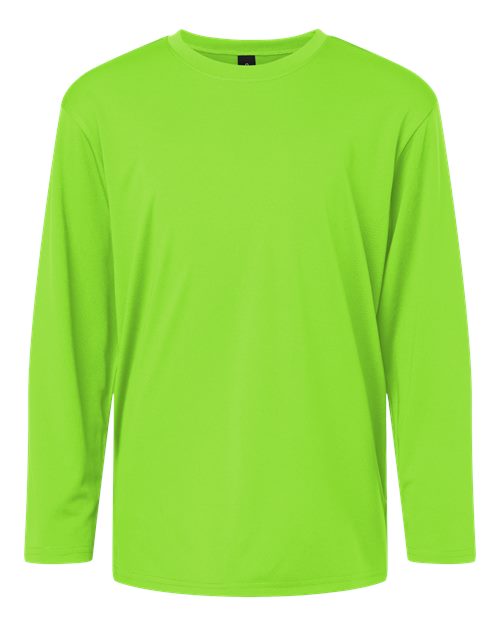 Load image into Gallery viewer, AllPro 48400Y Youth Pro-Lock Performance Long Sleeve T-Shirt - Lime