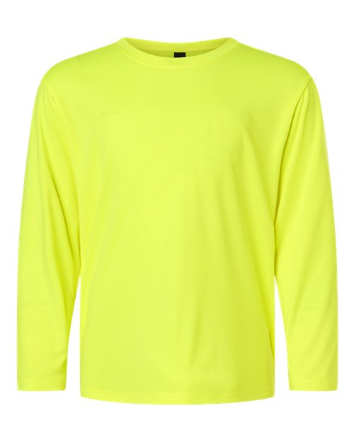 Load image into Gallery viewer, AllPro 48400Y Youth Pro-Lock Performance Long Sleeve T-Shirt - Neon Yellow
