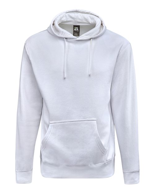 Load image into Gallery viewer, J. America 8720 Unisex BTB Fleece Hooded Sweatshirt - White