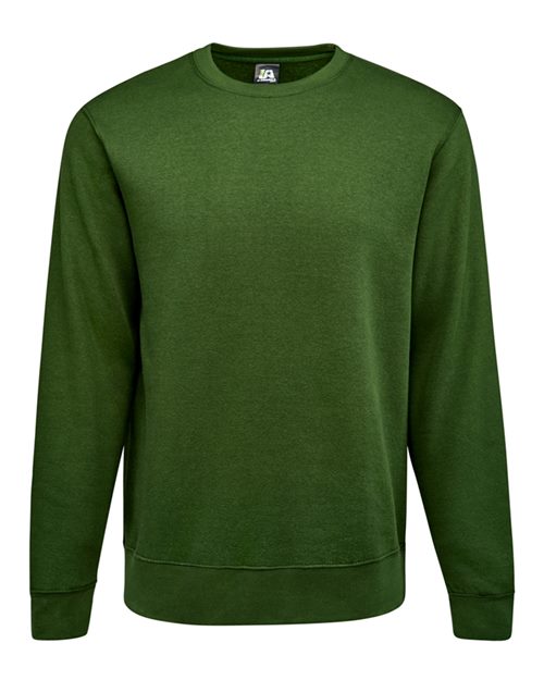 Load image into Gallery viewer, J. America 8721 Unisex BTB Fleece Crewneck Sweatshirt - Forest Green