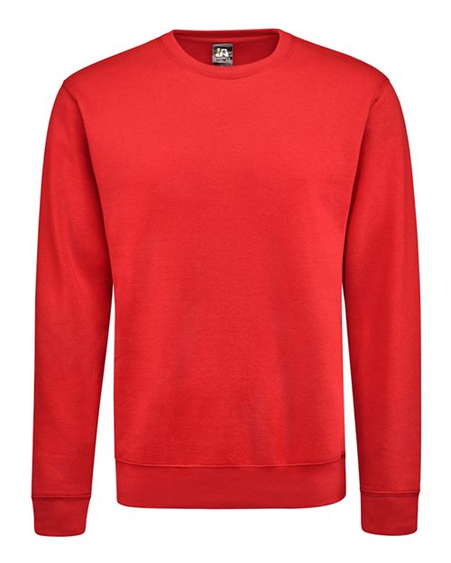 Load image into Gallery viewer, J. America 8721 Unisex BTB Fleece Crewneck Sweatshirt - Red