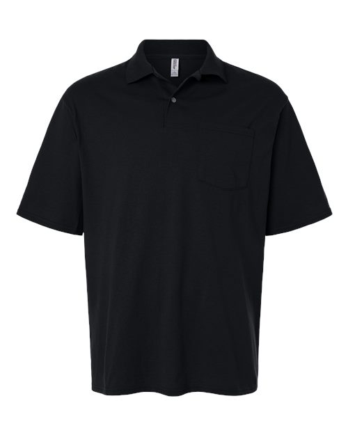 Load image into Gallery viewer, Men's Dri-Power® Polo with Pocket - Black