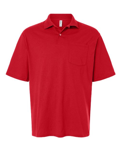 Load image into Gallery viewer, Men's Dri-Power® Polo with Pocket - True Red
