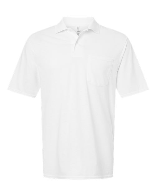 Load image into Gallery viewer, Men's Dri-Power® Polo with Pocket - White