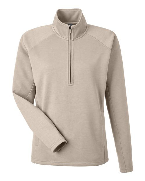 Load image into Gallery viewer, J. America 8754 Women's Apex Fleece Quarter-Zip Pullover - Mojave