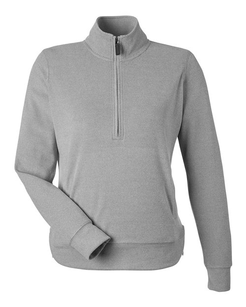 Load image into Gallery viewer, J. America 8762 Women's Element Fleece Quarter-Zip Sweatshirt - Grey