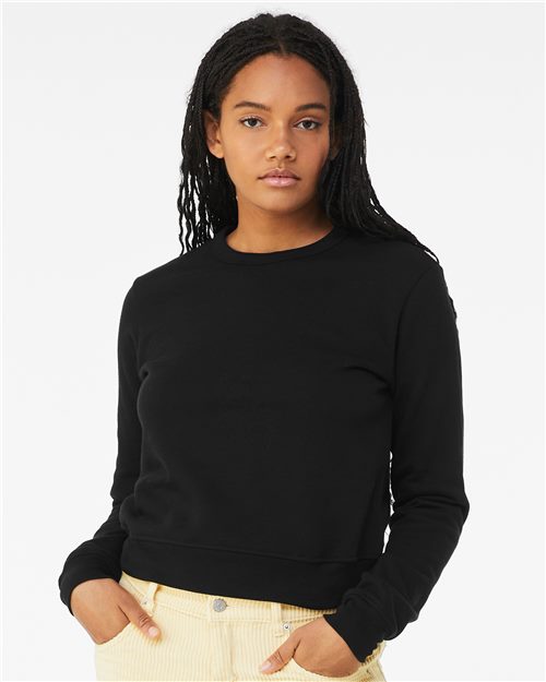 Load image into Gallery viewer, Women's Sponge Fleece Crewneck Sweatshirt — blank sweatshirt for DTF printing