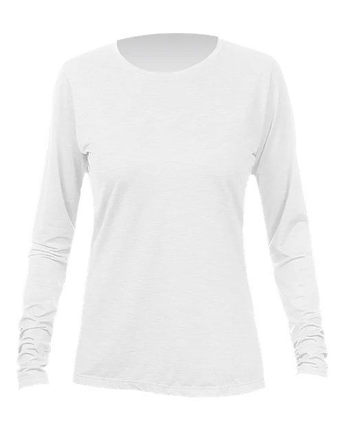 Load image into Gallery viewer, ANETIK WSBRZL0 Women's Breeze Tech Long Sleeve T-Shirt - White Heathered