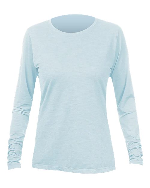 Load image into Gallery viewer, ANETIK WSBRZL0 Women's Breeze Tech Long Sleeve T-Shirt - Sky Heathered
