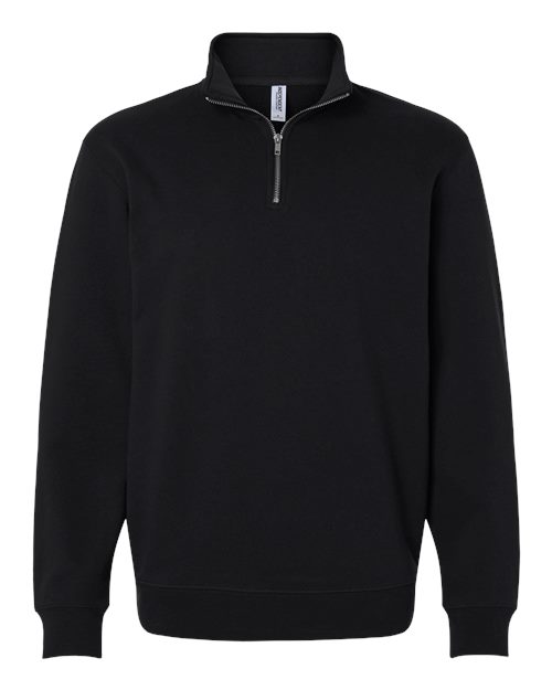 Load image into Gallery viewer, Unisex Midweight Quarter-Zip Pullover - Black