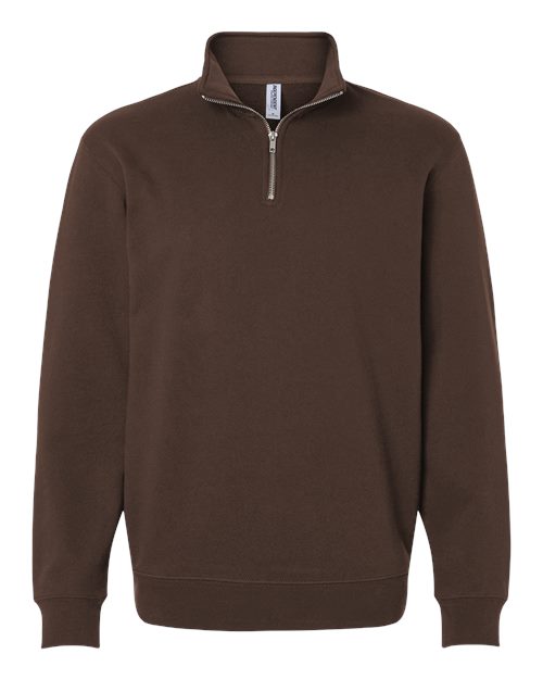 Load image into Gallery viewer, Unisex Midweight Quarter-Zip Pullover - Brown