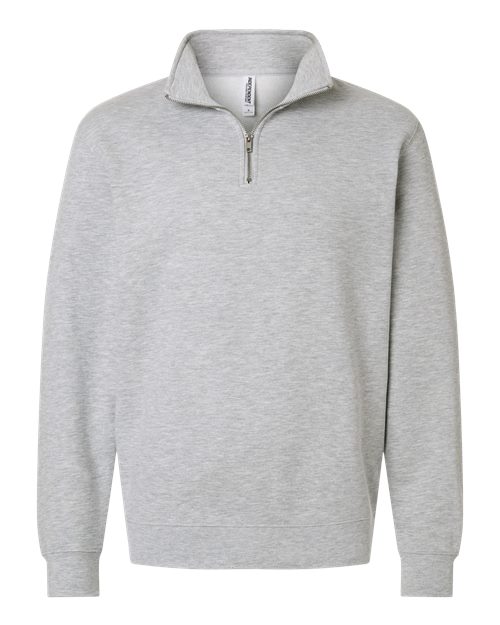 Load image into Gallery viewer, Unisex Midweight Quarter-Zip Pullover - Grey Heather