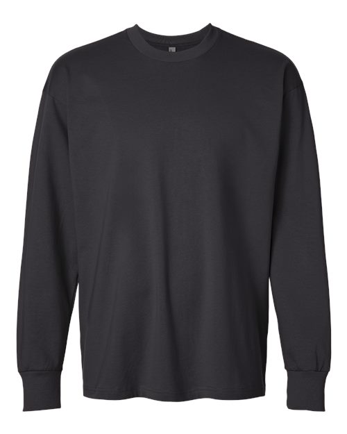 Load image into Gallery viewer, Unisex Heavyweight Long Sleeve T-Shirt - Graphite Black