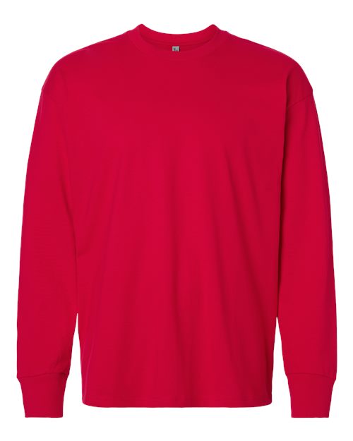 Load image into Gallery viewer, Unisex Heavyweight Long Sleeve T-Shirt - Red
