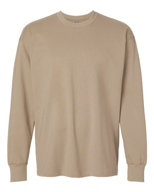 Load image into Gallery viewer, Unisex Heavyweight Long Sleeve T-Shirt - Tan
