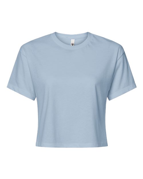 Load image into Gallery viewer, Women's Ideal Crop Top - Stonewash Denim