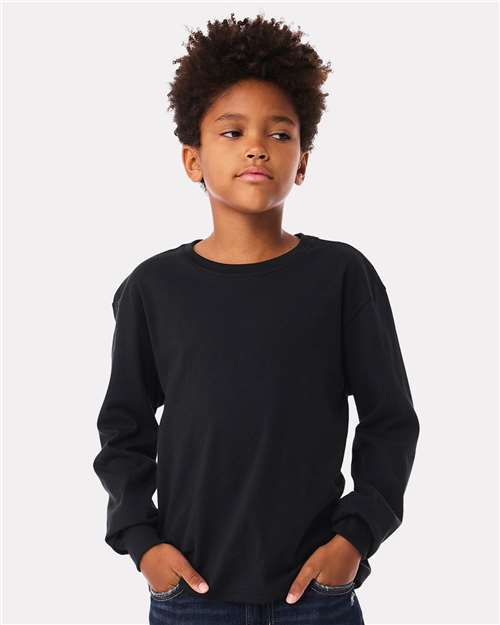 Load image into Gallery viewer, Youth 6oz. Heavyweight Long Sleeve Tee — product photo 2