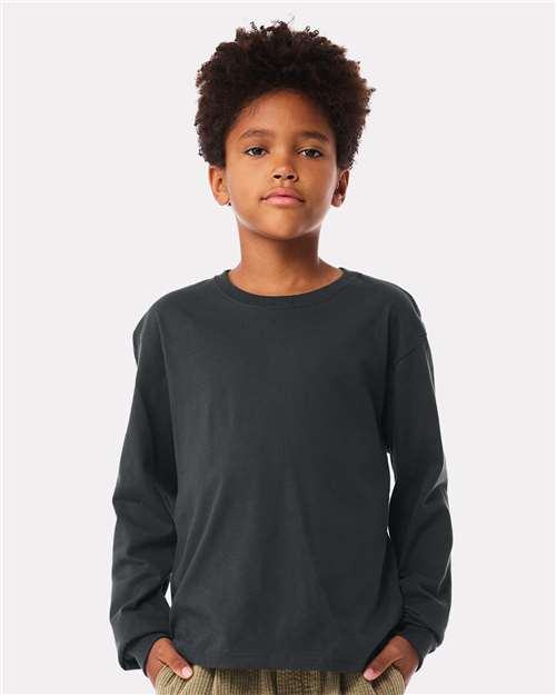 Load image into Gallery viewer, Youth 6oz. Heavyweight Long Sleeve Tee — product photo 3