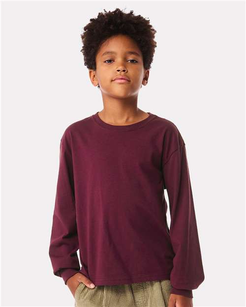 Load image into Gallery viewer, Youth 6oz. Heavyweight Long Sleeve Tee — product photo 5