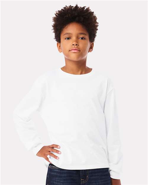 Load image into Gallery viewer, Youth 6oz. Heavyweight Long Sleeve Tee — product photo 12