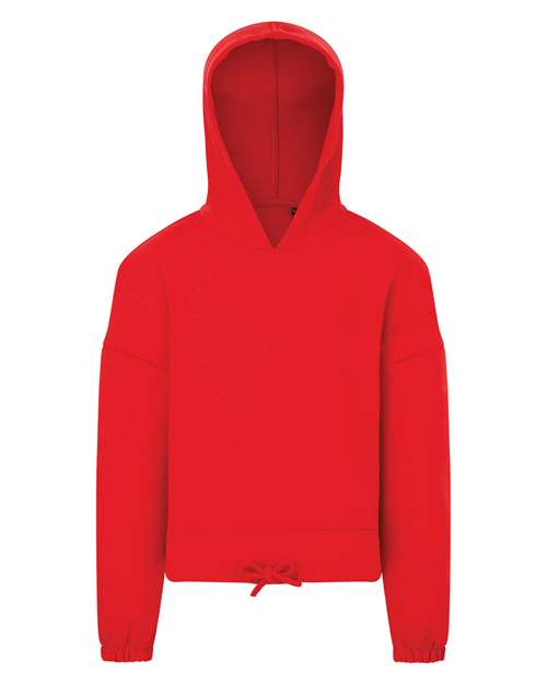 Load image into Gallery viewer, TriDri TD085 Women's Cropped Maria Hooded Sweatshirt - Fire Red