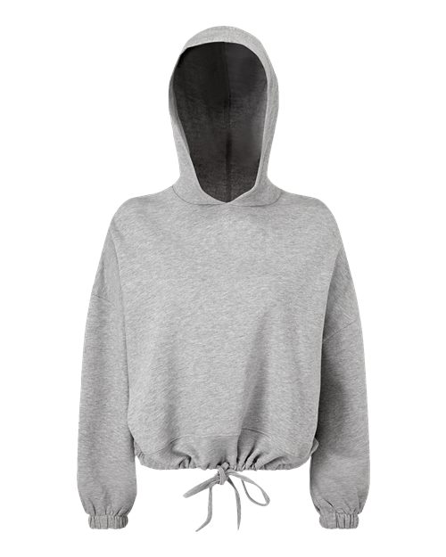 Load image into Gallery viewer, TriDri TD085 Women's Cropped Maria Hooded Sweatshirt - Heather Grey