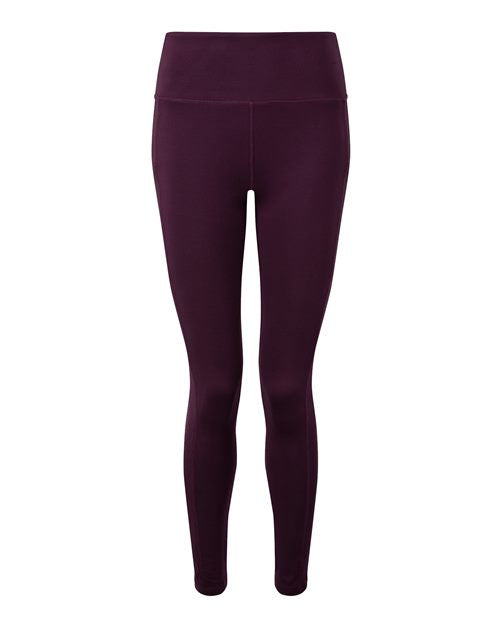 Load image into Gallery viewer, TriDri TD304 Women's Mesh Pocket Danica Leggings - Mulberry