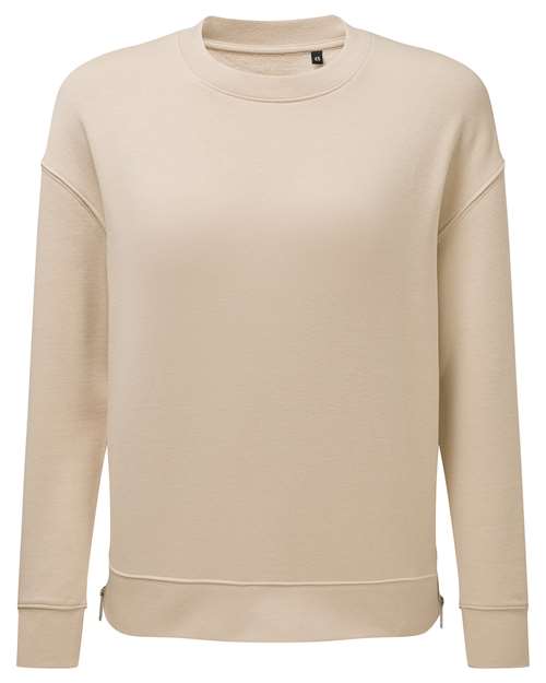 Load image into Gallery viewer, TriDri TD600 Women's Billie Side-Zip Crewneck Sweatshirt - Nude