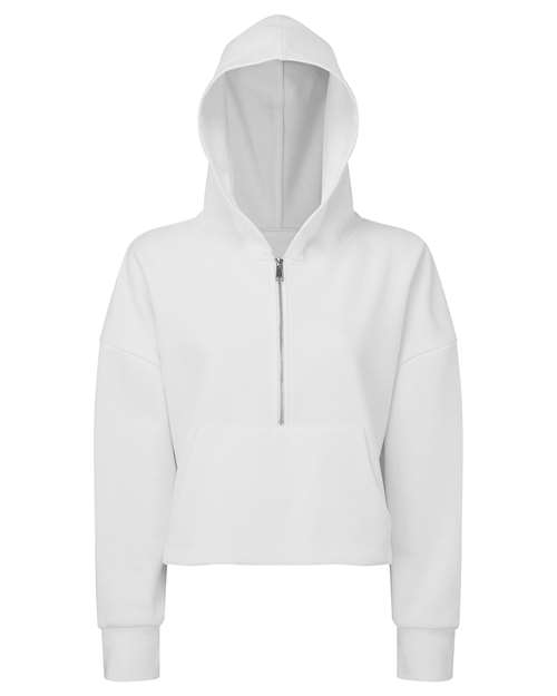 Load image into Gallery viewer, TriDri TD077 Women's Alice Half-Zip Hooded Sweatshirt - White