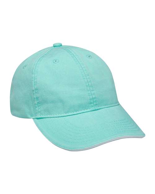 Load image into Gallery viewer, Adams Headwear LP107 Icon Sandwich Cap - Seafoam/ White