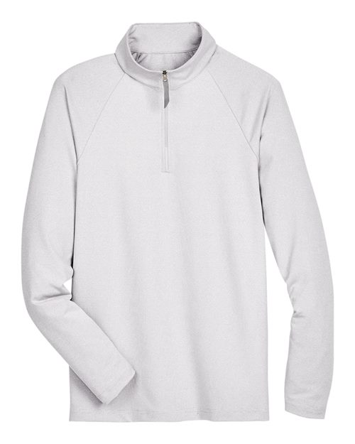 Load image into Gallery viewer, Devon & Jones DG480 Men's CrownLux Performance® Clubhouse Micro-Stripe Quarter-Zip Pullover - Silver