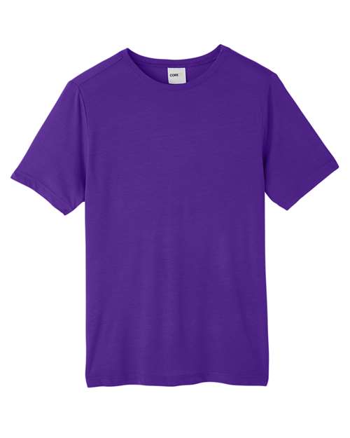 Load image into Gallery viewer, CORE365 CE111 Unisex Fusion ChromaSoft™ Performance T-Shirt - Campus Purple