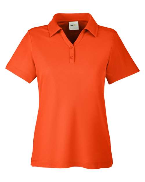Load image into Gallery viewer, CORE365 CE112W Women's Fusion ChromaSoft™ Pique Polo - Campus Orange