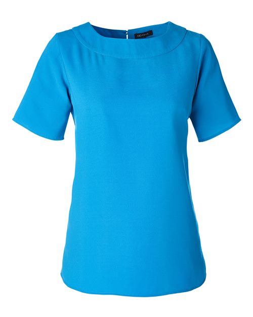 Load image into Gallery viewer, Devon & Jones DP613W Women's Perfect Fit™ Boat Neck Blouse - Ocean Blue