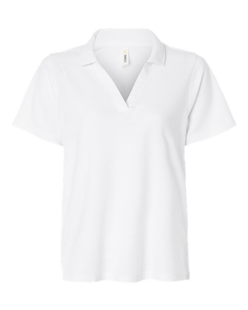 Load image into Gallery viewer, CORE365 CE106W Women's Resolve CVC Performance Pique Polo - White