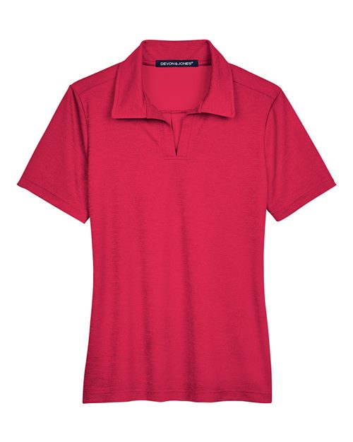 Load image into Gallery viewer, Devon & Jones DG22W Women's CrownLux Performance® Address Melange Polo - Red Melange