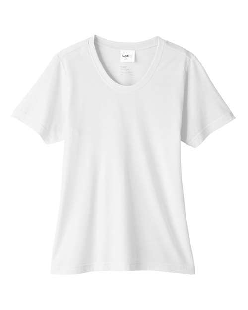 Load image into Gallery viewer, CORE365 CE111W Women's Fusion ChromaSoft™ Performance T-Shirt - White