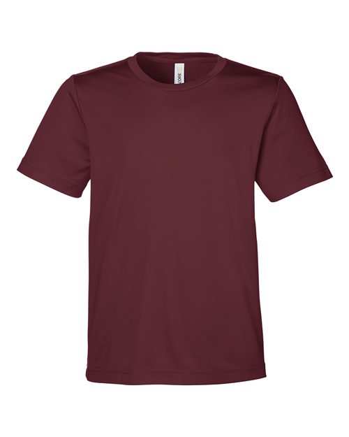 Load image into Gallery viewer, CORE365 CE10Y Youth Capital Performance T-Shirt - Burgundy
