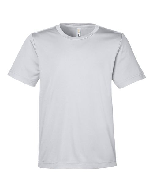 Load image into Gallery viewer, CORE365 CE10Y Youth Capital Performance T-Shirt - Platinum