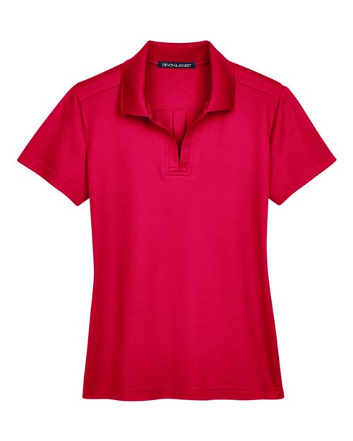 Load image into Gallery viewer, Devon & Jones DG20W Women's CrownLux Performance® Plaited Polo - Red